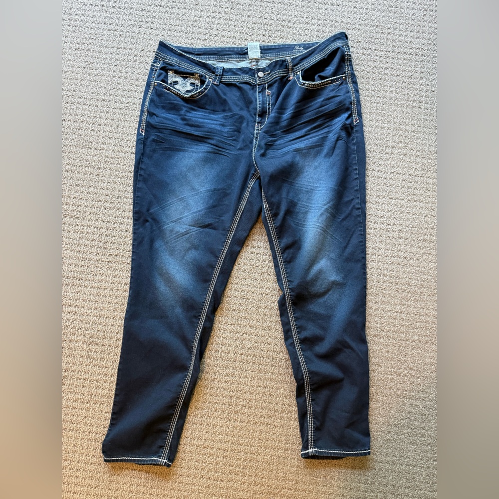 Hydraulic Navy Denim skinny Jeans Size 22